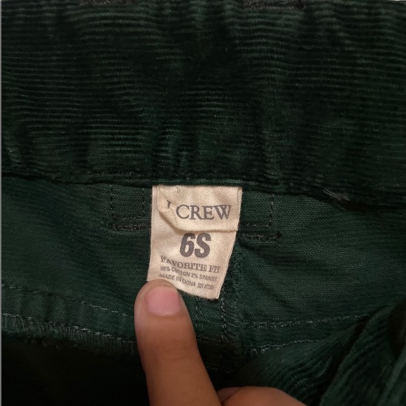 J Crew Green Corduroy velvet Bootcut pants. - Picture 10 of 10